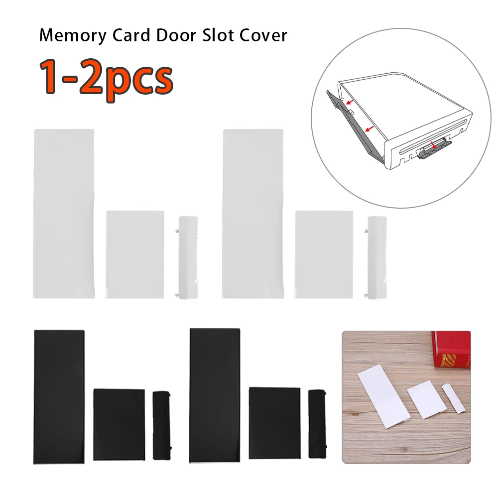 3pcs Memory Card Door Slot Cover Lids Replacement 3 in 1 Memeory Card Cover Game Console Accessories Parts Fit for Nintendo Wii