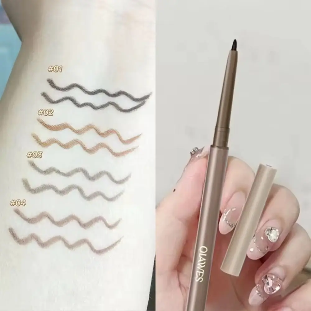 2in1 كحل مقاوم للماء طويل الأمد الكذب دودة القز هلام قلم رصاص أسود براون غير لطخة ماكياج العين مستحضرات التجميل للمبتدئين