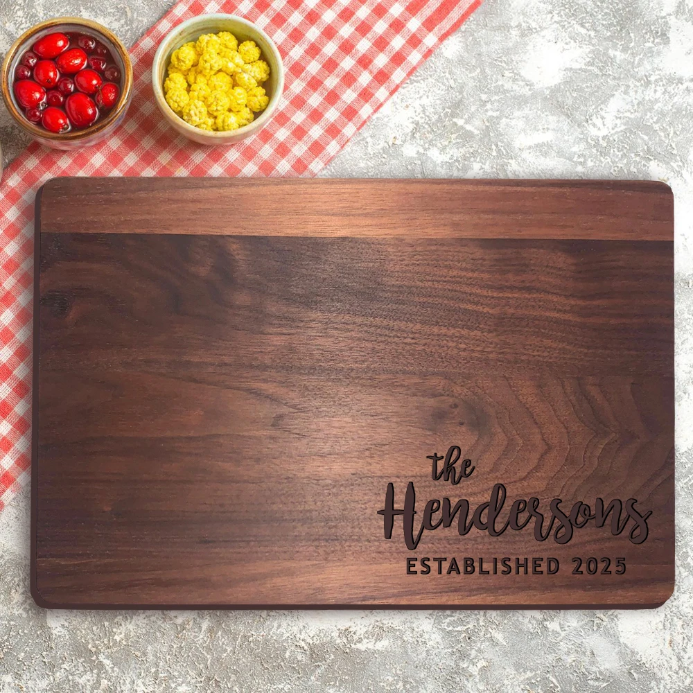 

Personalized Cutting Board Engraved Wooden Cutting Board Custom Wedding Gift, Housewarming Gift, Anniversary Gift, Birthday Gift