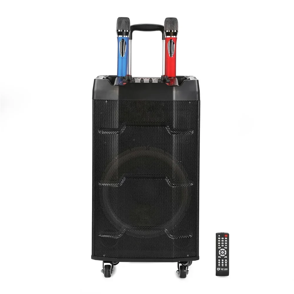 Wholesale Karaoke Audio Home Theaters System Outdoor DJ Party Sound Box 8 Inch Speaker With Wheels