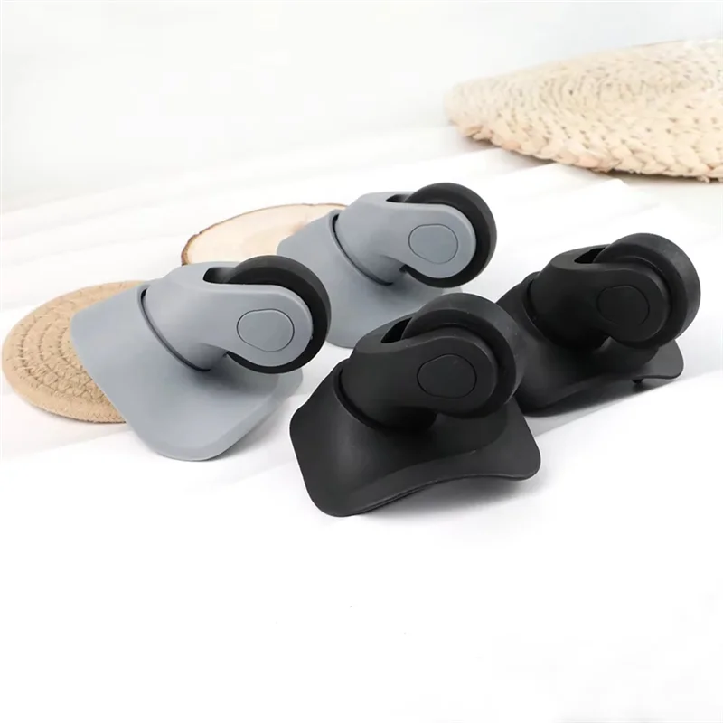 ABDJ-accessoires de chariot 2 paires de roues de bagages de remplacement pour valise silencieuse bagages Spinner roulette A08 roues en caoutchouc