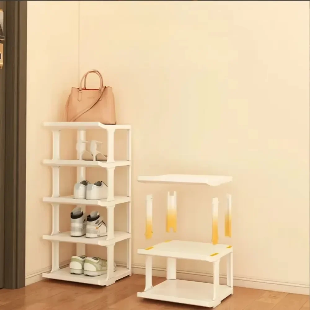 Multi Layer Vertical Shoe Rack Dormitory Saving Space Foldable Wall Porch Corner Shoes Cabinets Removable Shoe Cabinets for Home