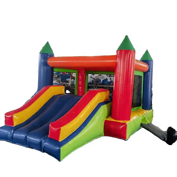 New design high quality inflatable castle with slide for kids fun indoor outdoor with competitive price by factory direct sale