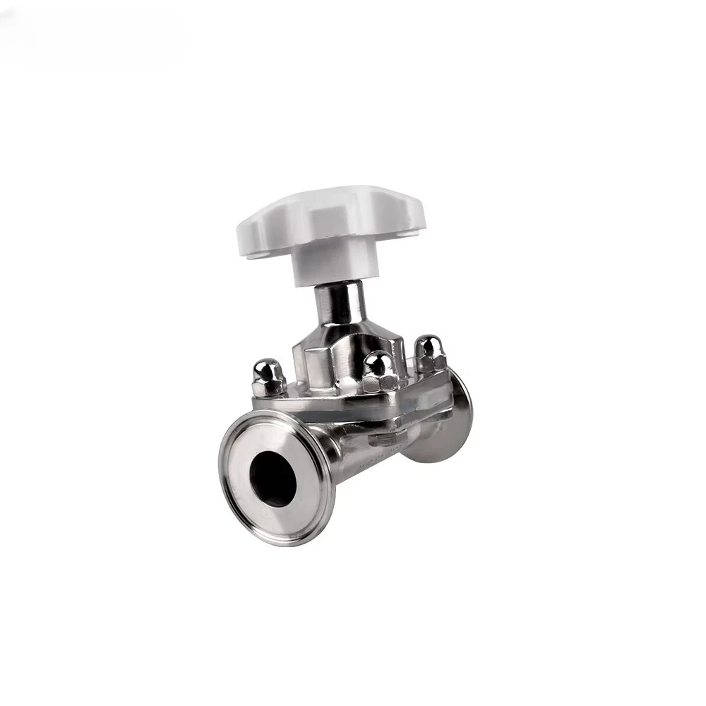 Small Quantity Available Sanitary Grade Manual Stainless Steel 304 Diaphragm Valve Straight Pneumatic Diaphragm Valve For Water