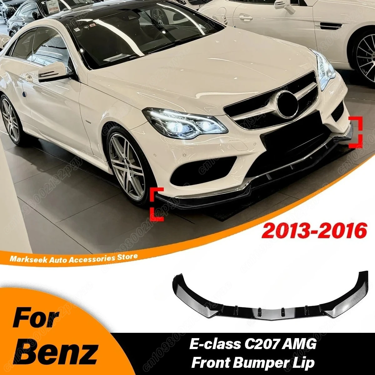 

For Mercedes Benz E-class Coupe C207 AMG 2013 2014 2015 2016 Automobile Front Bumper Splitter Lip Splitter Body Modification Kit