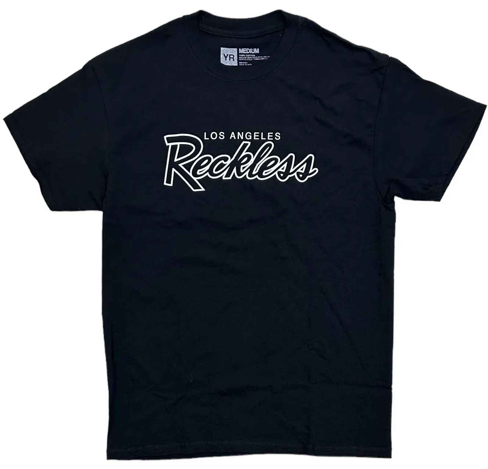 Молодые и безрассудные мужские футболки с логотипом из Лос-Анджелеса, черные футболки