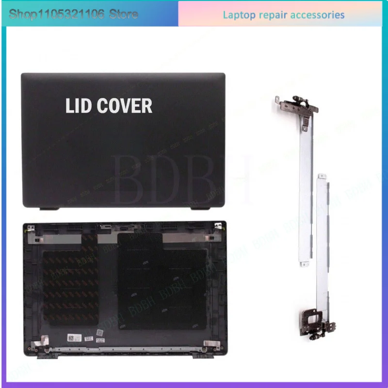 For   Dell Latitude 15 3520 E3520 Back LCD Top Lid Cover + Hinges Set L&R 017XCF 17XCF