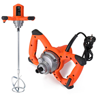 2300W Industrial Grade Mixer 6 Gear Adjustable Speed Handheld Paint Cement Plaster Mortar Coating Mixer Putty Powder Mixing