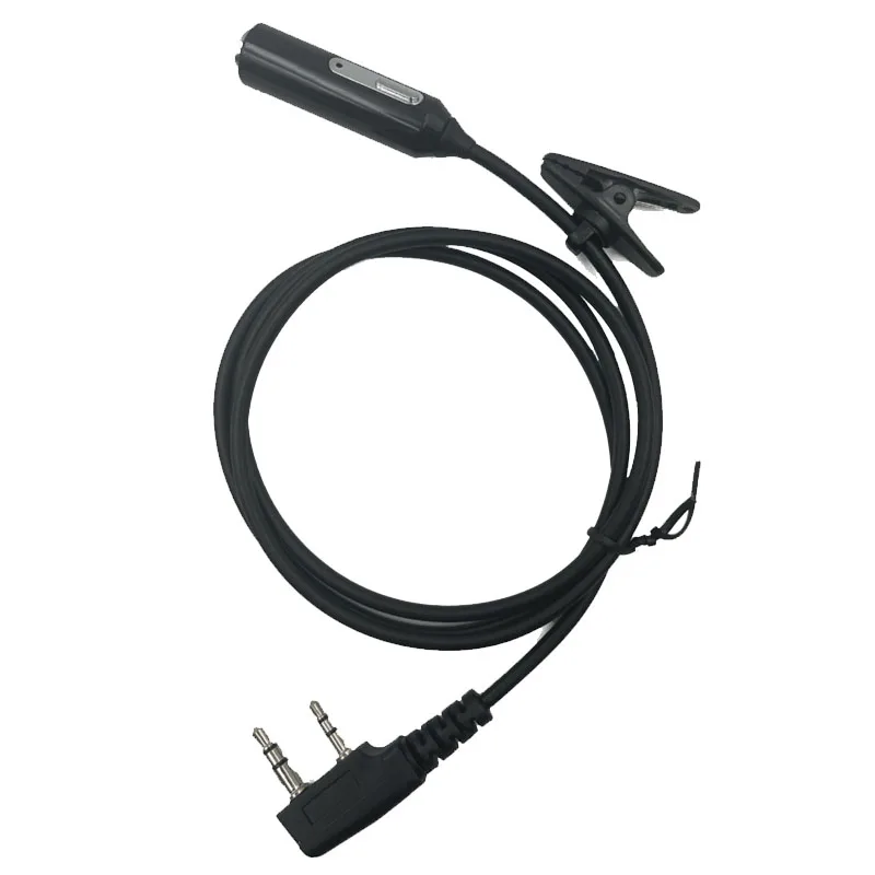 2 Pin K-Head to 3.5mm Female Phone Audio Earpiece Transfer Cable For Kenwood TYT Baofeng UV-5R 888S Walkie Talkie