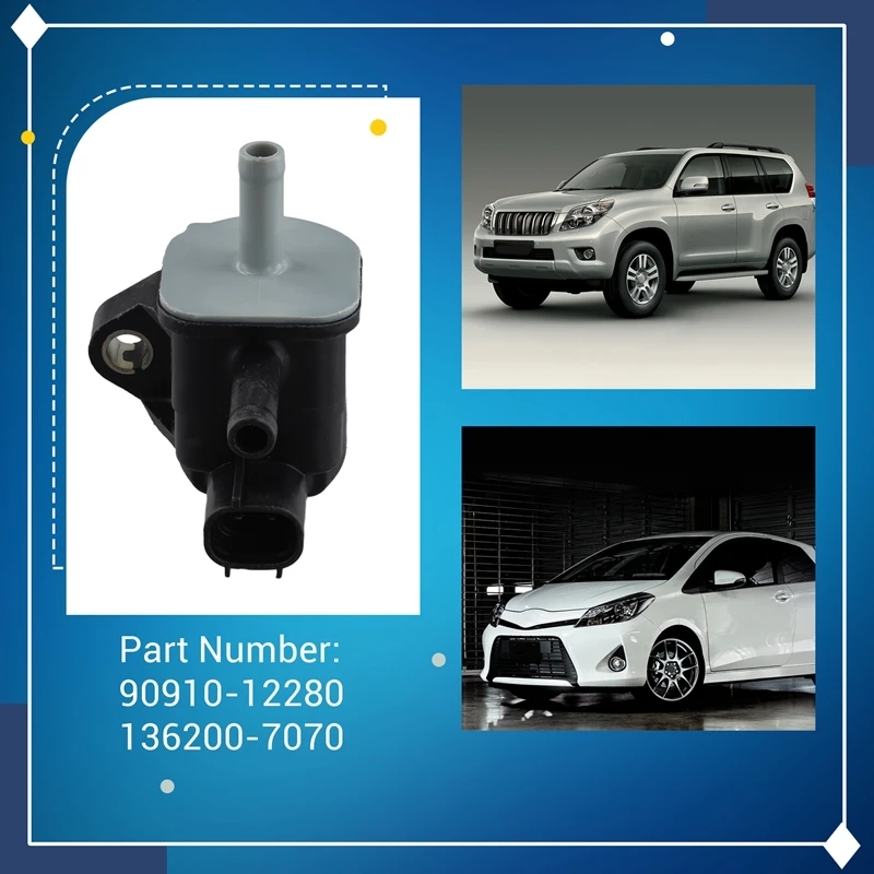 Car Vacuum Solenoid Valve 90910-12280 136200-7070 For Toyota Aygo Vitz Yaris Hiace Land Cruiser Prado Switch Valve