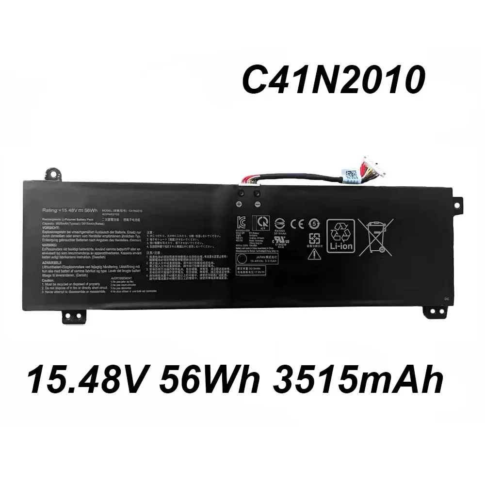 

C41N2010 15.48V 56Wh 3515mAh Laptop Battery For ASUS ROG Strix G15 G513IC G513IH G513QC G513QE G713QE Series
