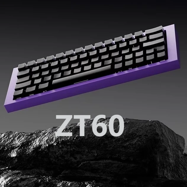 

ZT60 Mechanical Keyboard Case 60% Layout CNC Aluminium GH60 Shell Gasket Customized Hot-swap Wooting60he keyboard PC Gamer Gift