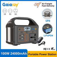 100W 24000mAh Portable Power Station 220V/110V Power Bank 76.8Wh Solar Power Generator LiFePO4 Outdoor Energy For Camping Travel