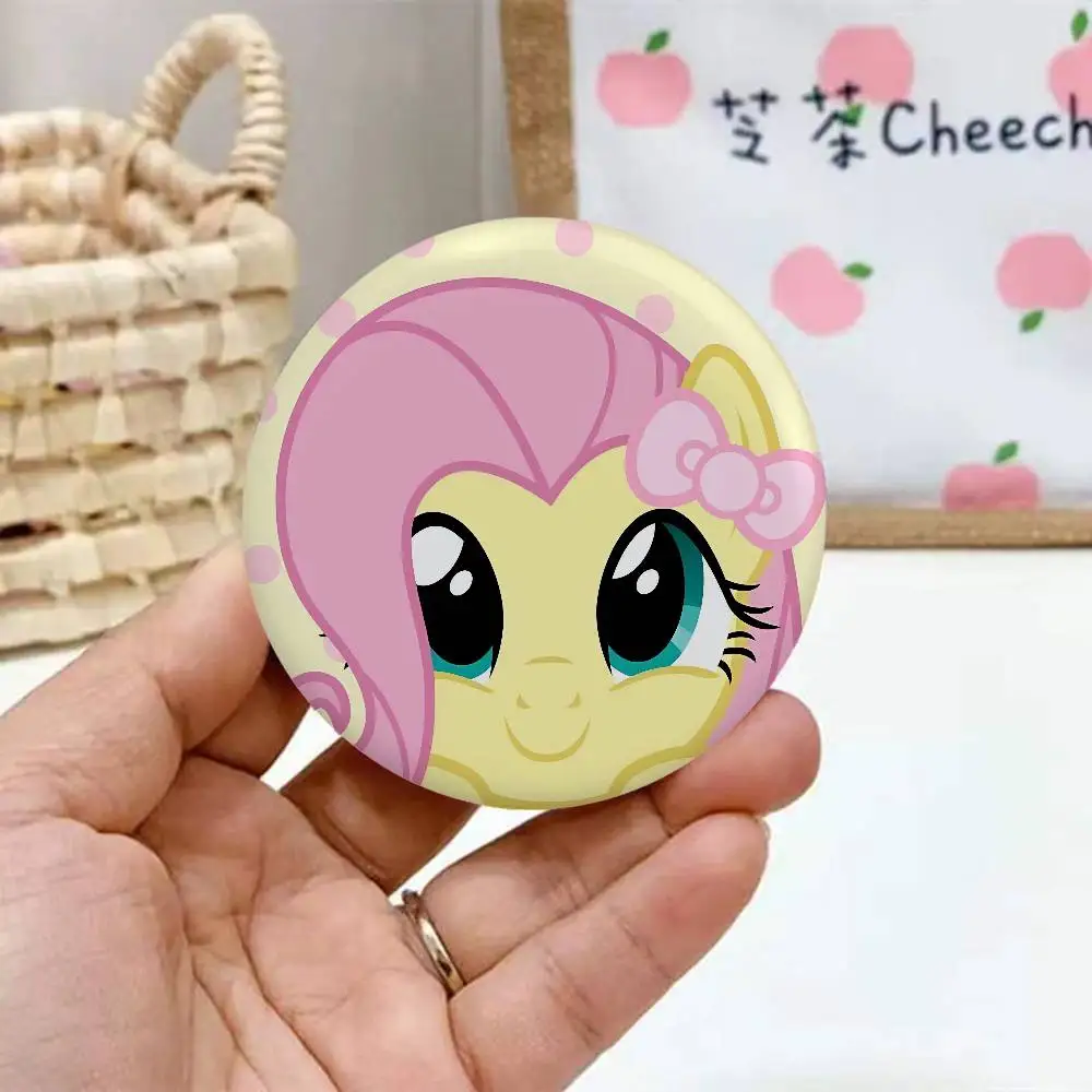 M-My Little Pony Emaille-Pins, handgefertigte runde Brosche, L Killer Yagami Light Cosplay-Abzeichen, Rucksäcke, Schmuck, Geschenke – Detail 5