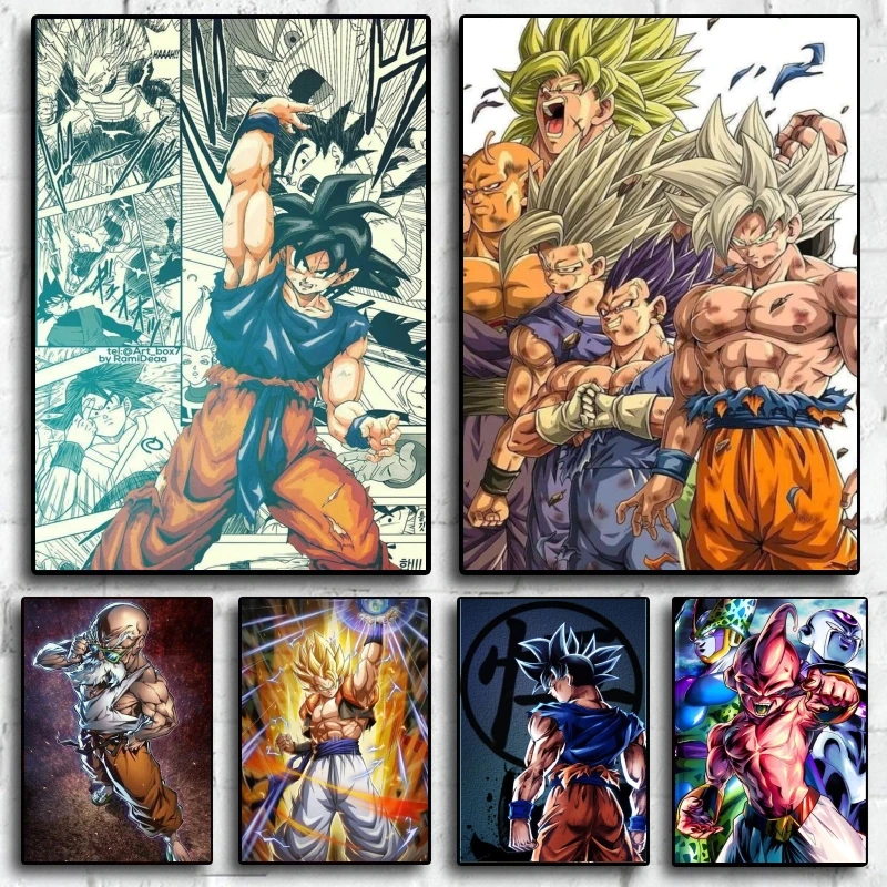 Canvas Art Walls Painting Seven Dragon Ball Demon King Decor Gifts Modular Prints Children\\'s Bedroom Decor Poster Home Picture