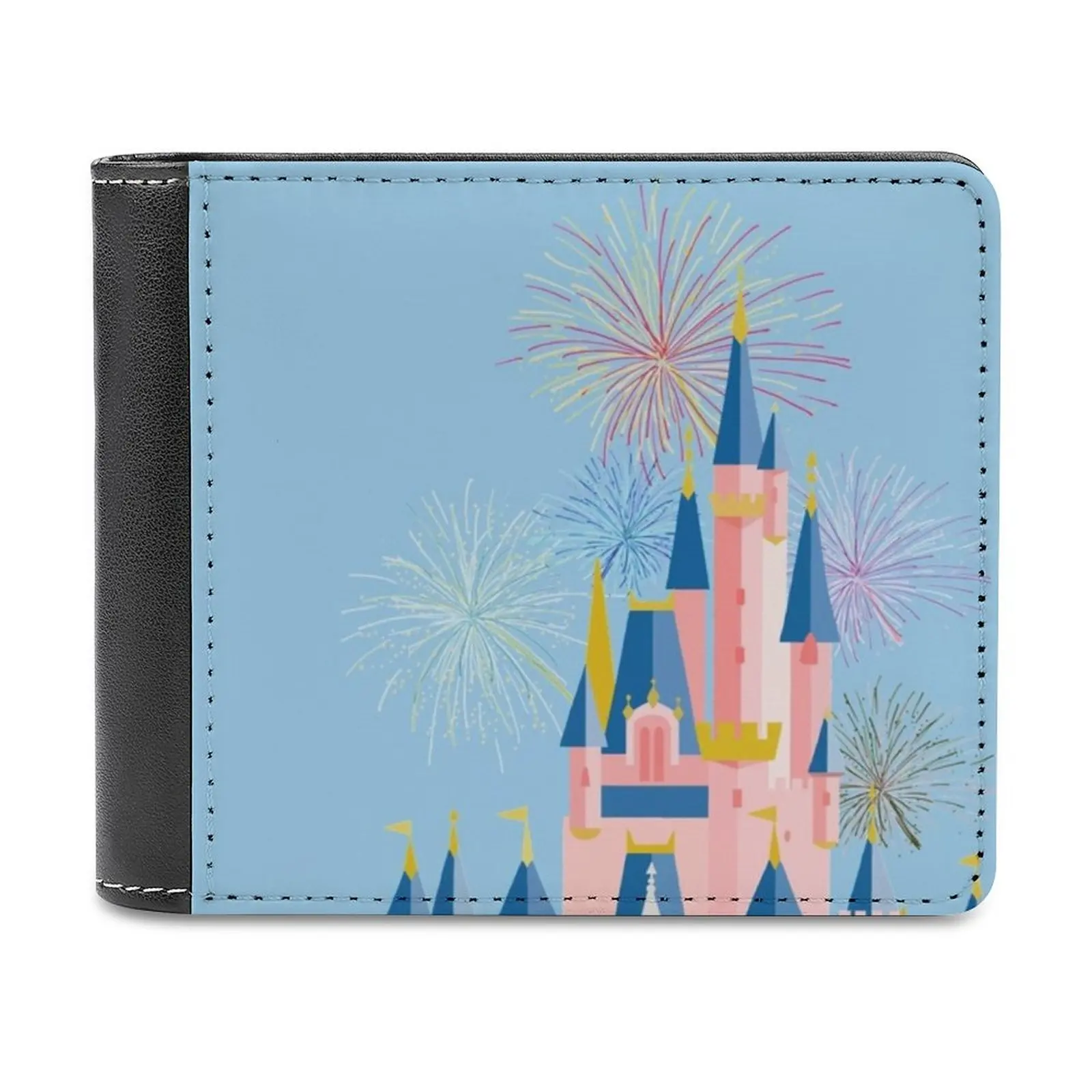 Fairytale Castle Business Men Wallets Small Money Purses New Design Dollar Price Top Wallet Castle Castle Magic Kingdom Happy