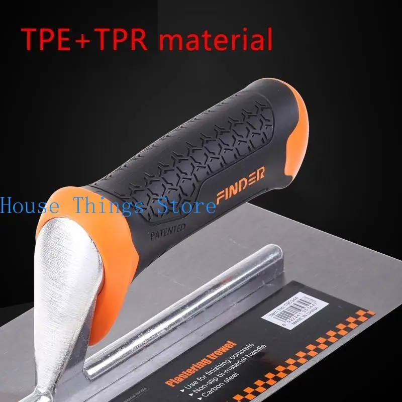 652F Hoàn thiện Trowel với tay cầm mềm tay Tay cầm phẳng Bộ Trowel cho bê tông 11in