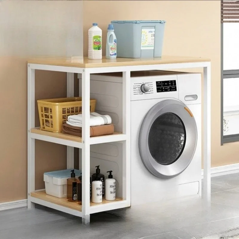 Washing machine rack Home bathroom Storage storage rack Protection drum Floor to ceiling Multi-layer shelf Balcony wardrobe