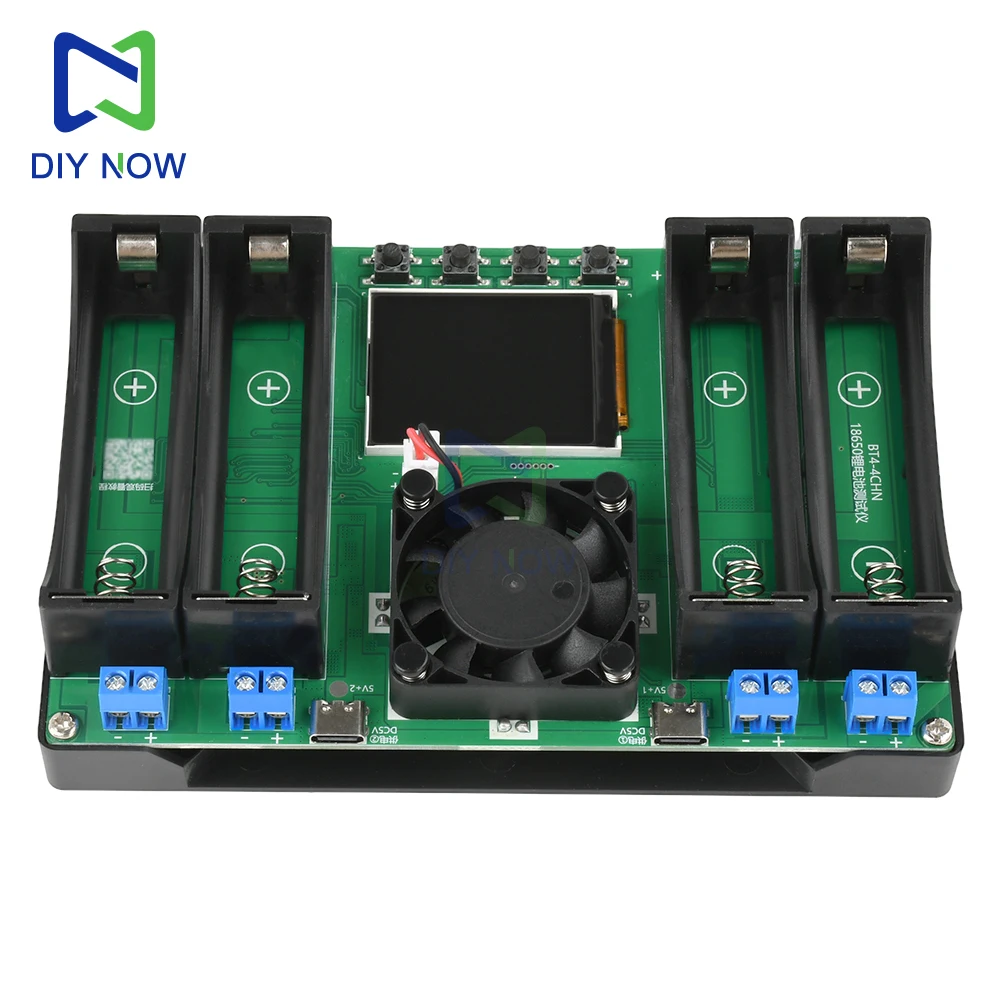 LCD-Display-Batterietester für 18650-Batterien, 4-Kanal-Innenwiderstandstester, universeller Batterieprüfer, Analysator-Ladegerät