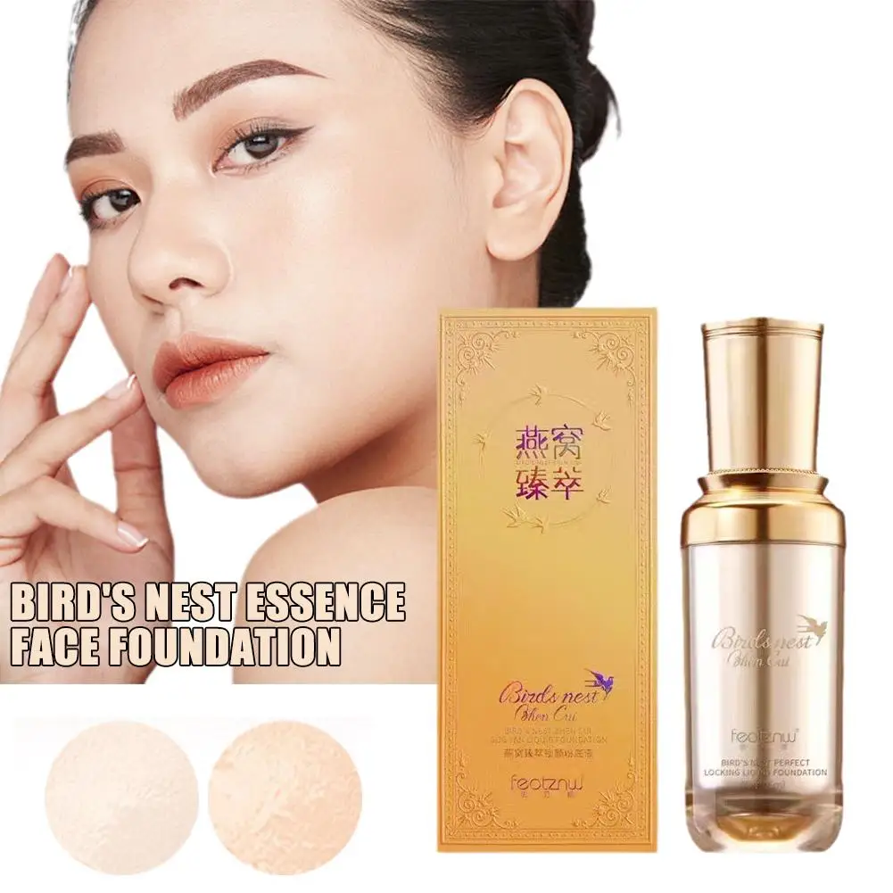 

2Colors Makeup Holding Liquid Foundation Mixed Bird's Concealer Essence High Nest Class Waterproof Cosmetic Proof Y3G0