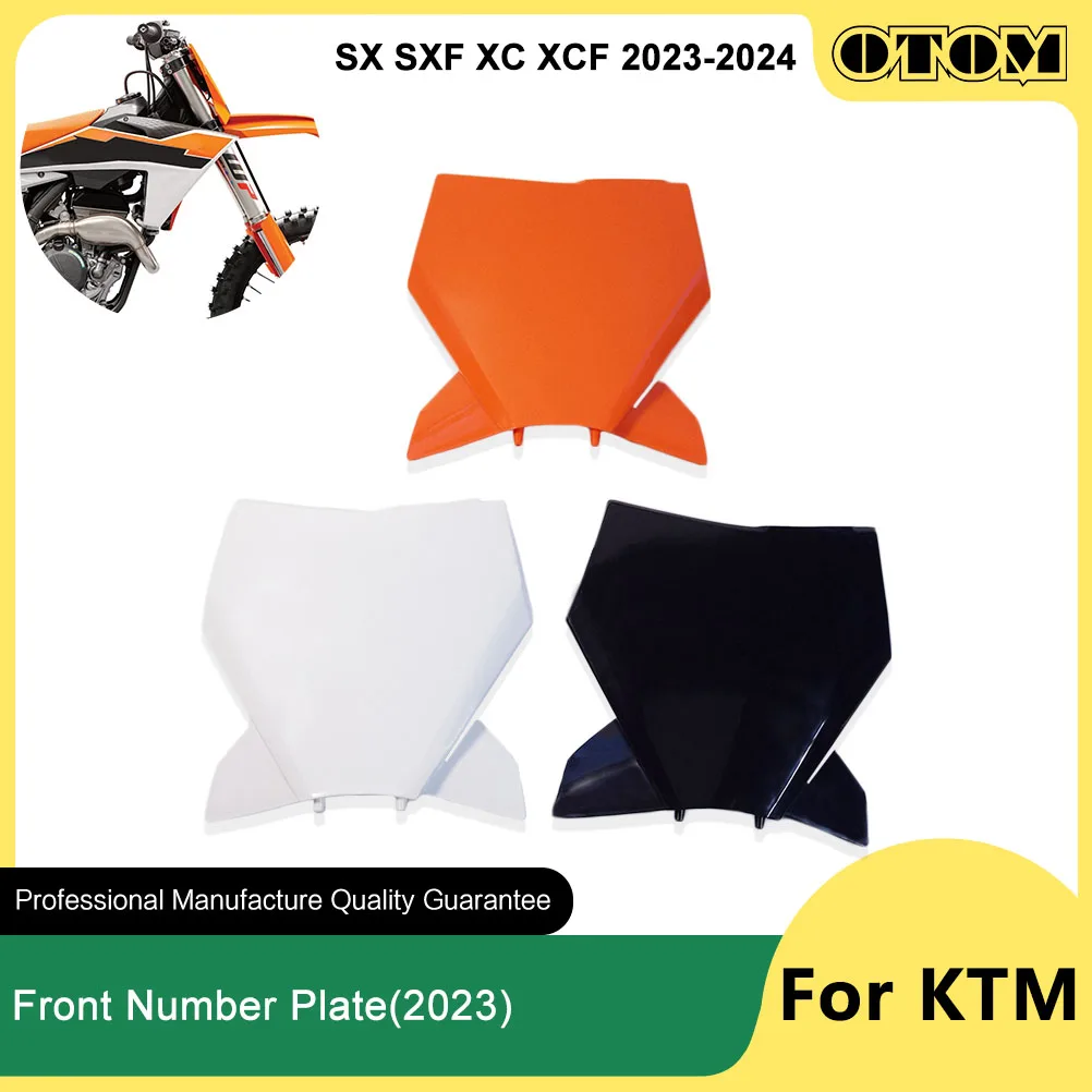 

OTOM 2023-2024 мотоциклетный передний номерной знак, пластиковая защитная крышка, держатель регистрации для KTM SX SXF XC XCF 125 250 300 350 450