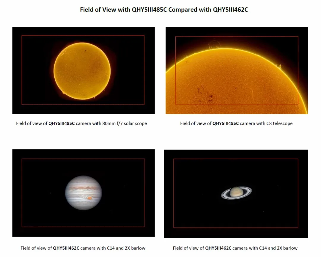 QHYCCD QHY5III485C Planetary Camera Astrophotography 4K Resolution