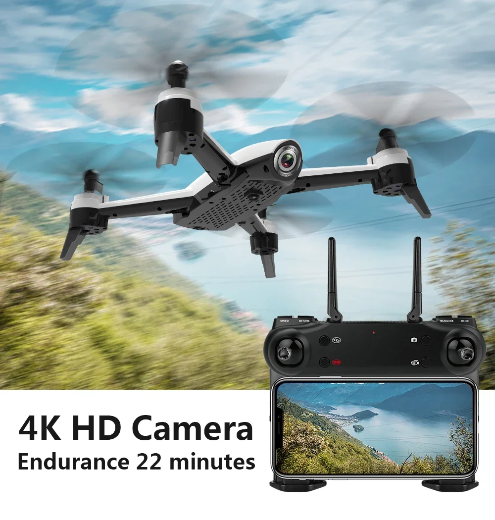 SG106 Drone 4K Macchina Fotografica WiFi FPV RC Flusso Ottico 1080P HD Droni Doppio Video Aerea Grandangolo Quadcopter Aereo Dron elicottero