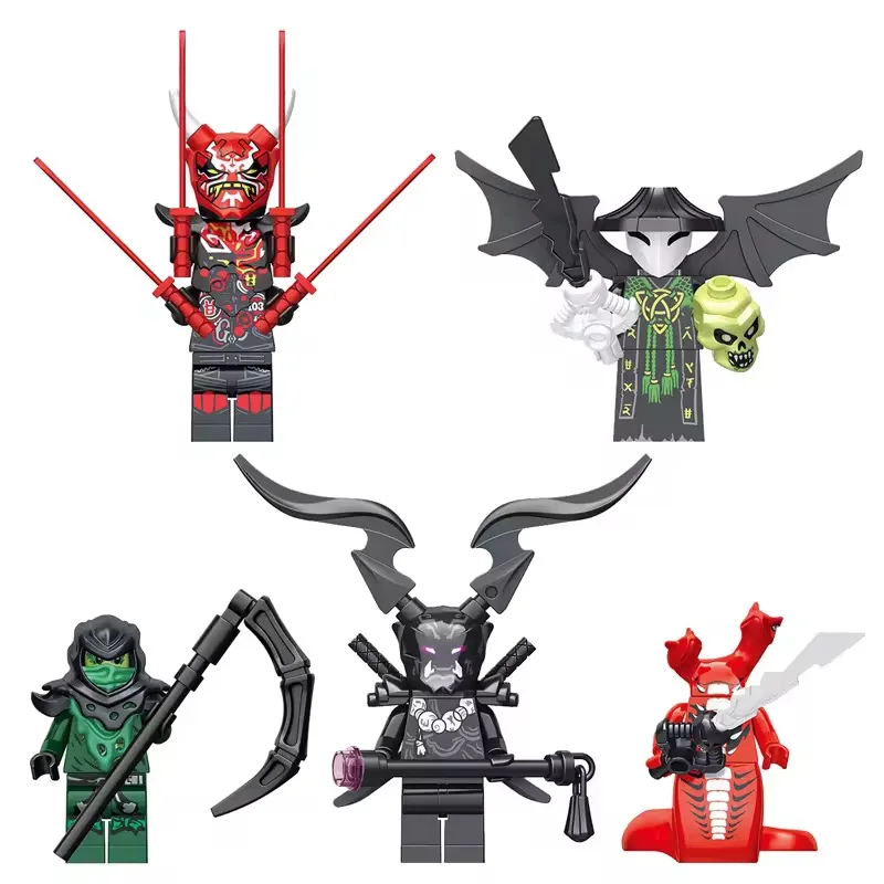 Hot Toys Nueva Serie de Personajes de Anime, Figuras de Ninja en Miniatura, Bloques de Construcción, Muñecas en Miniatura, Figuras de Bloques, Juguetes para Niños, Regalos de Cumpleaños