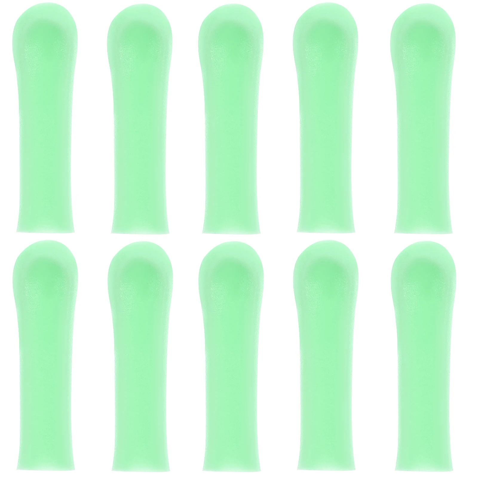 

10pcs Ear Scoop Cover Replacement Spoon Tips Earpick Wax Removal Reusable Silica Gel Ear Spoon Sleeves Earpick Cleaning Cover