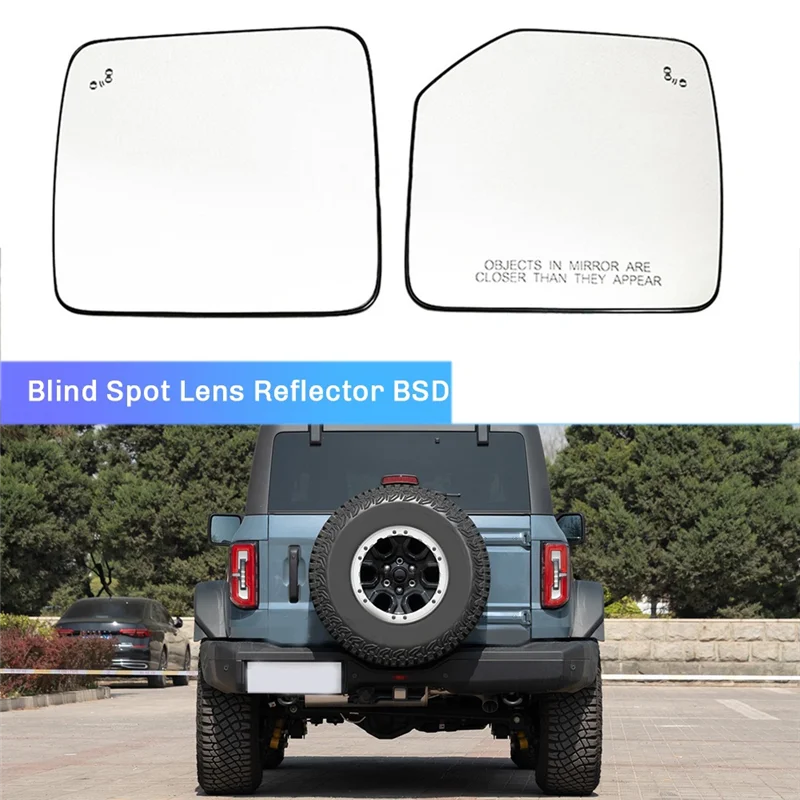 

Efficientt-Car Reversing Mirror Rear View Mirror Parallel Assist Blind Spot Lens Reflector BSD For Ford Bronco 2024
