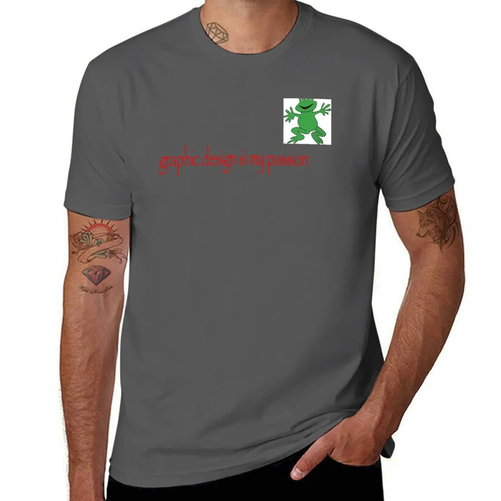 

graphic design is my passion T-Shirt Lightweight Print T-Shirt