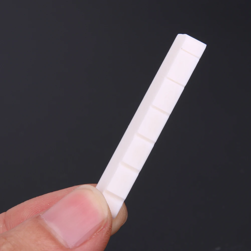 

6-String Electric Guitar String Cushion Professional Buffalo Bone Guitar Nuts Slotted Replacement for LP Folk Guitar