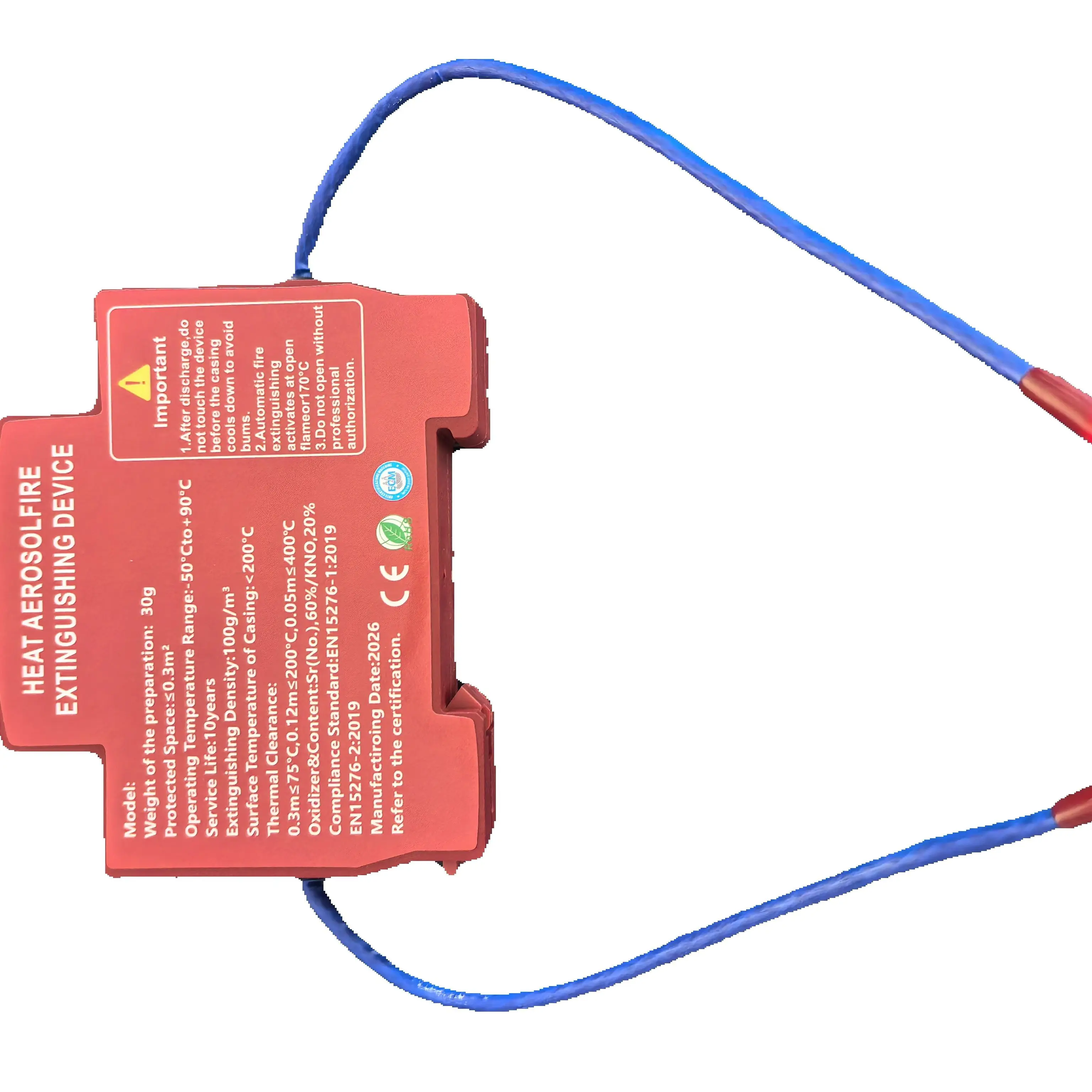 20 Pieces Mini Fire Suppression Unit, Automatic Fire Extinguishing Device for Distribution Cabinet New