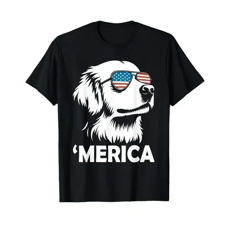 Golden Retriever 4Th Of July Merica T Shirt