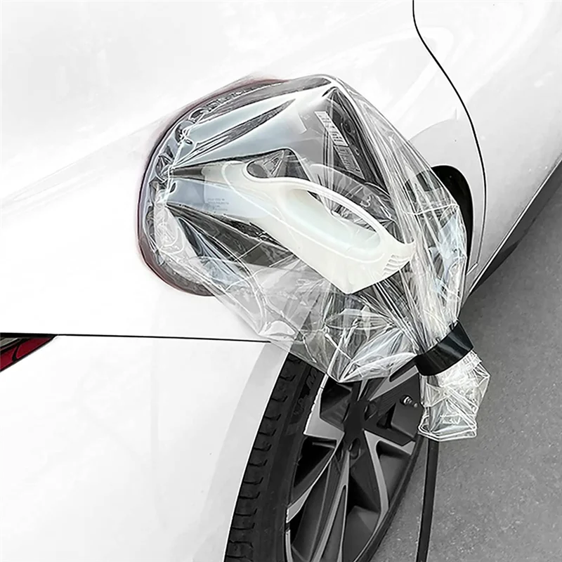 ABIB -EV Charger Car Cover Rain Proof, Snow Proof, Dust Proof, Transparent Cover For Electric Vehicle, All Weather Protection