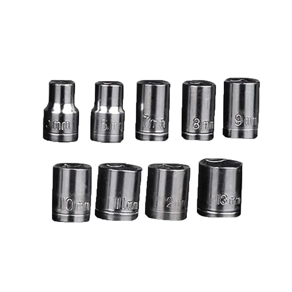 

Mechanics Tool Set – 9 Piece Professional Hand Tool Box mm-13mm Drive Socket Set for