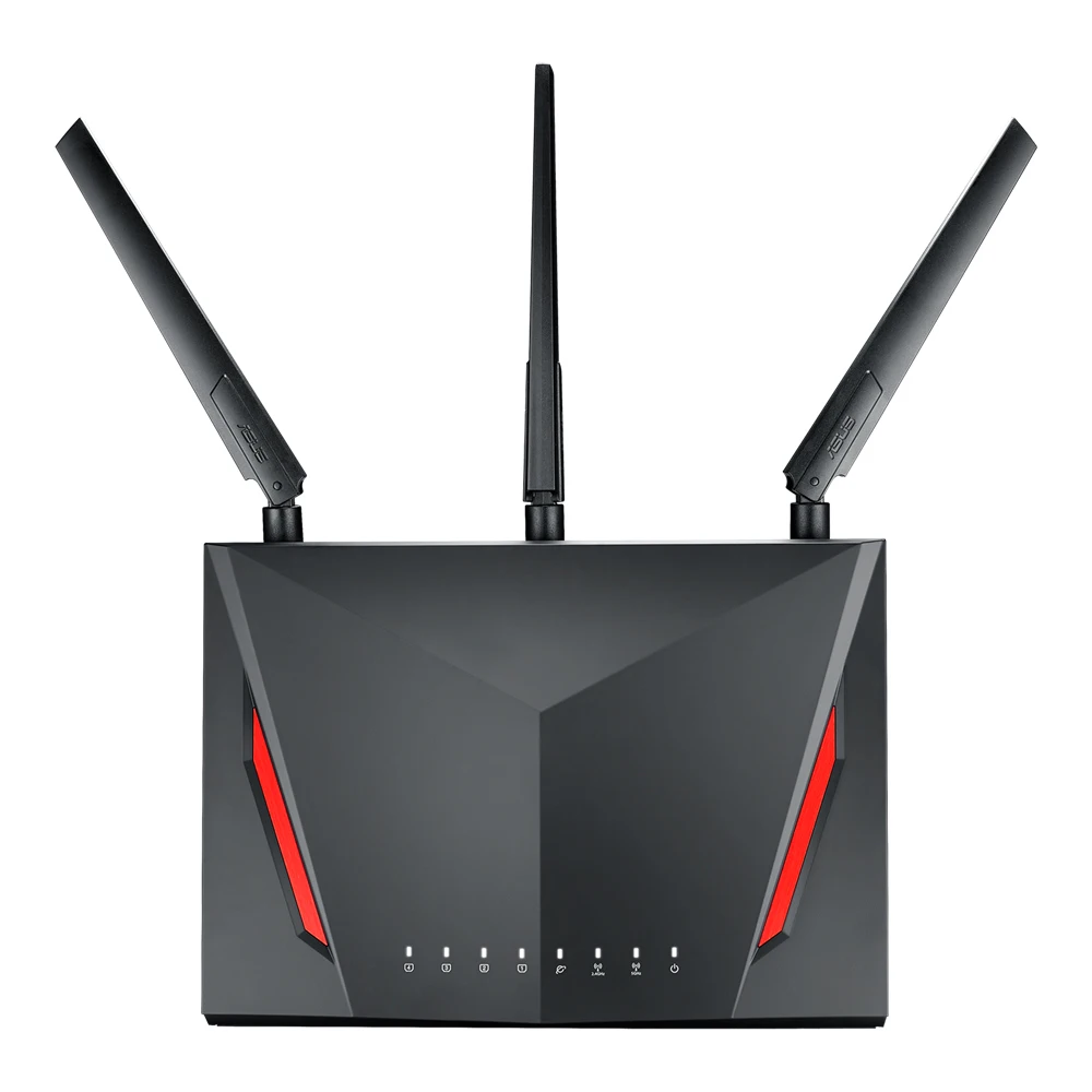 Wi-Fi Router 2.4GHz/5GHz 1600Mbps 4port Gigabit For Asus AC2900 High Quality Works Perfectly Fast Ship RT-AC86U