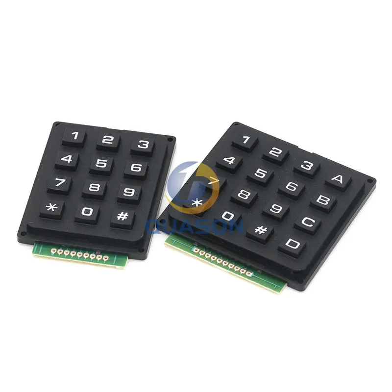 12 16 Key  4*4 4*3 Membrane Switch Keypad 4 x 4 4 x 3  Matrix Array Matrix keyboard membrane switch keypad for arduino