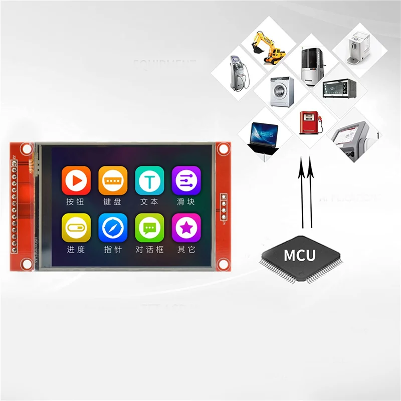 5X 2.8 بوصة 240X320 SPI TFT وحدة عرض إل سي دي SPI المنفذ التسلسلي 51 محرك ILI9341V LCD المنفذ التسلسلي STM32 محرك العرض-ABJU