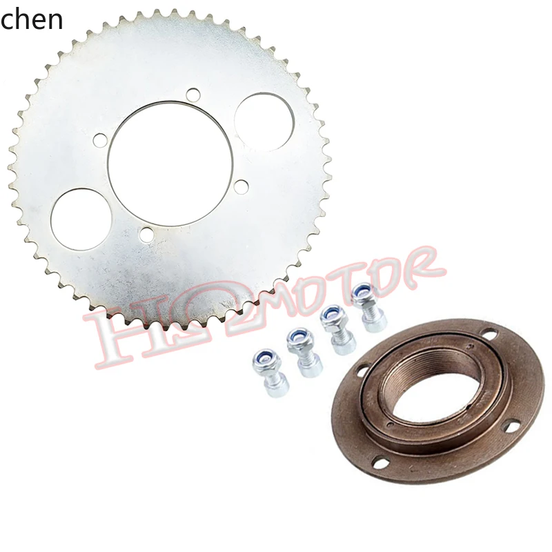 

QZT Scooter Parts 54-Tooth Four-Hole T8F Reduction Chain Sprocket Large Flywheel Sprocket 34MM Toothless Flywheel Chainring