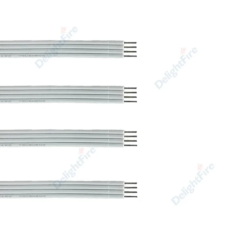 4 Pin LED Extension Cable 18 20 22AWG 5/10/20/30/50/100m Flexible Electrical Wires For 5050 3528 RGB LED Strip Lights