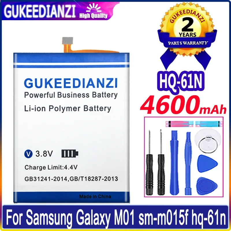 

GUKEEDIANZI HQ-61N 4600mAh Replacement Battery For SAMSUNG Galaxy M01 2020 SM-M015 SM-M015F/DS SM-M015G Batteries + Tools