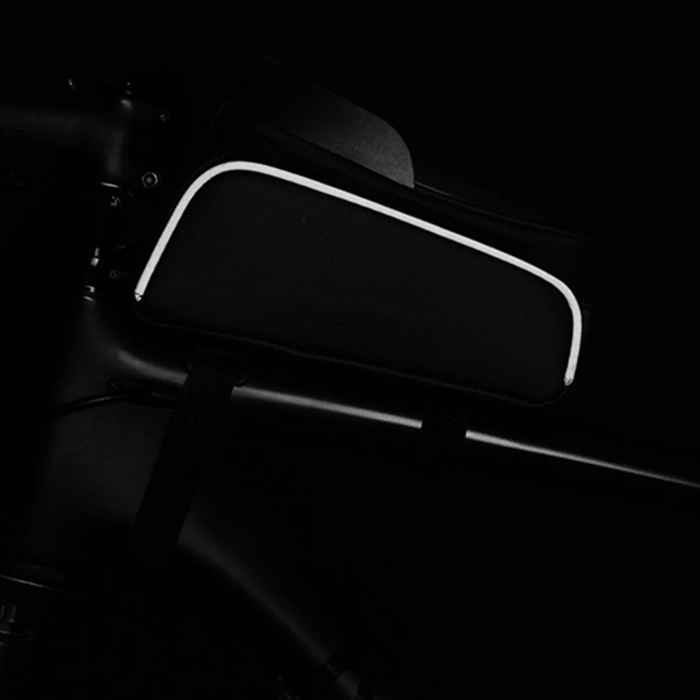 

1Pcs Universal Bike Bag Front Frame Mount Waterproof Phone Holder for GPS Navigation Access Cycling Essential Gear