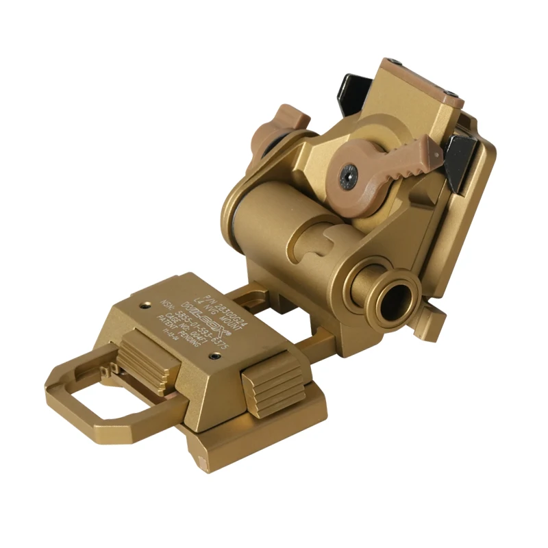 BOOIU Metall/Nylon L4G24 NVG Helmhalterung für PVS15/18 GPNVG18 Goggle Nachtsicht Stent Outdoor Taktische Helmhalterung