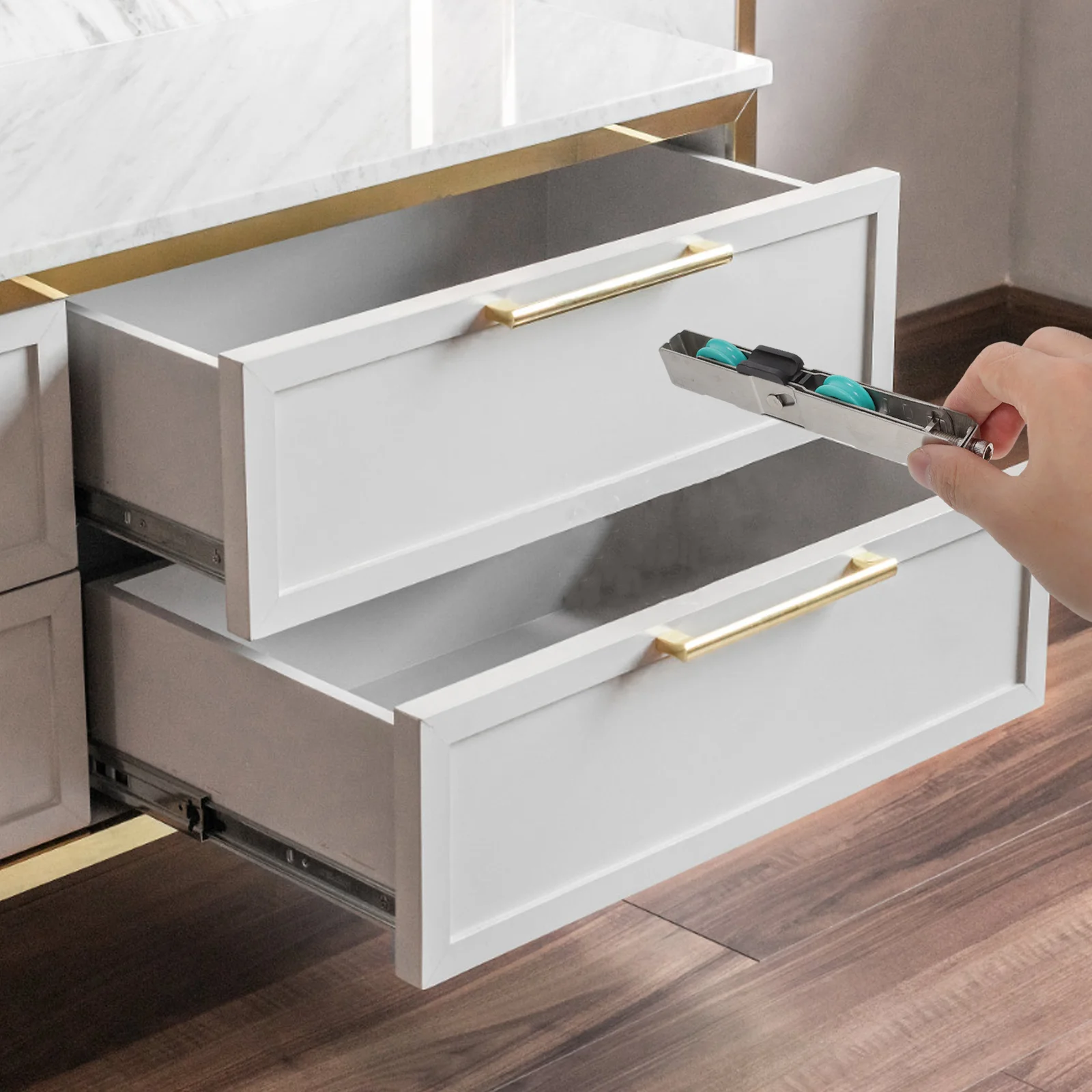 

Stainless Steel Sliding Door Pulley Rollers for Windows Glass Doors Cabinets Strong Load Bearing Capacity Soundproofing Smooth