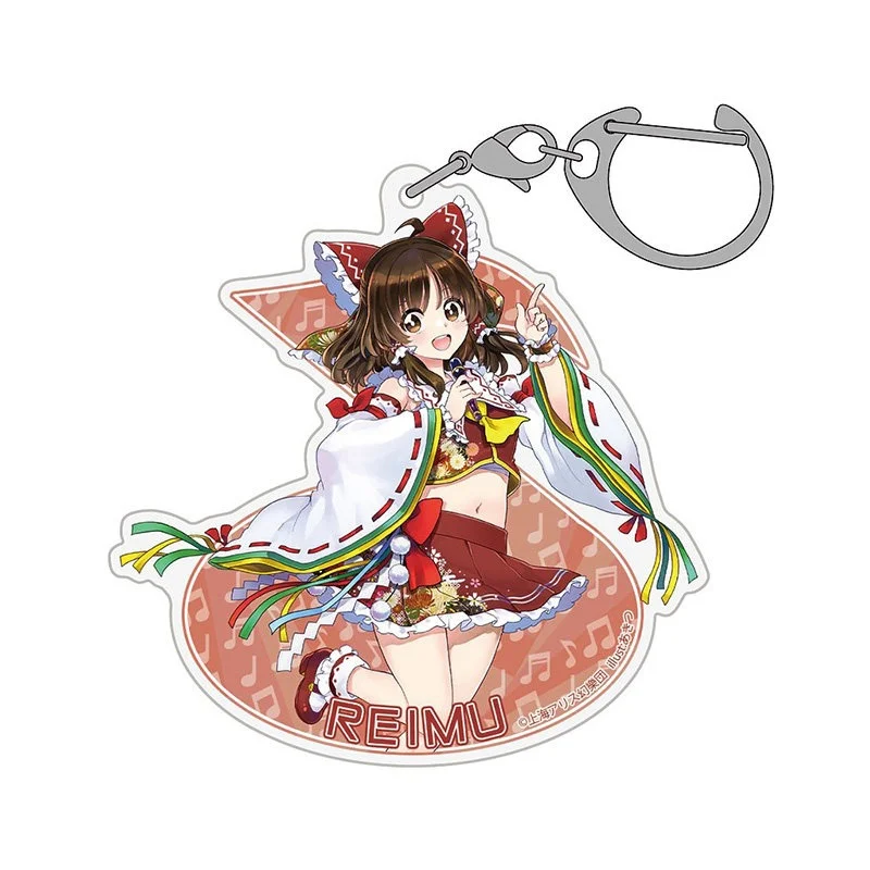 Touhou Project 6CM Cartoon Figure Acrylic KeyChain Transparent Pendant Backpack Ornament Birthday Gift