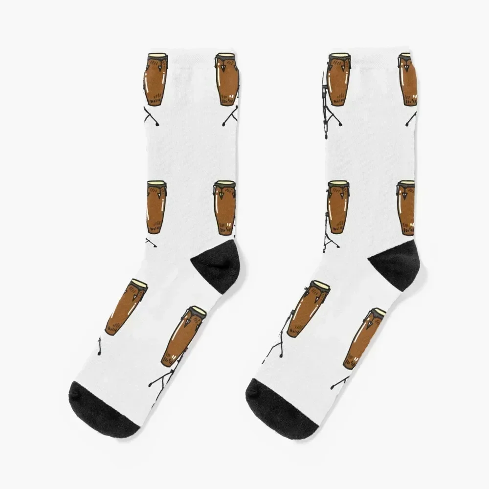 Conga Tumbadora Drums Socks Running ankle kids funny sock Men's Socks Women's winter Climbing floral Socks Male Women's