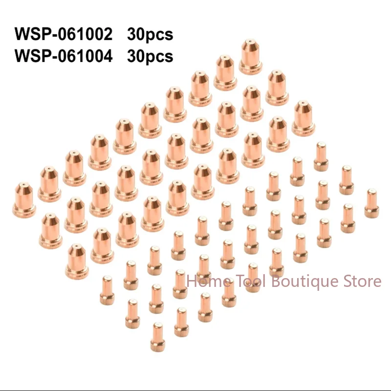 Nozzle 60pcs PT-80 PT80 IPT-80 Plasma Cutter Torch Electrode 1.2mm 52558 Welding Cutter 1.0mm 51311.12 Tips Consumables Plasma
