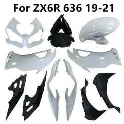 For ZX6R 2019-2020-2021 Components Pack Left and Right Cowling Motorcycle Unpainted Fairing 6R 636 19-20-21 Plastic Parts