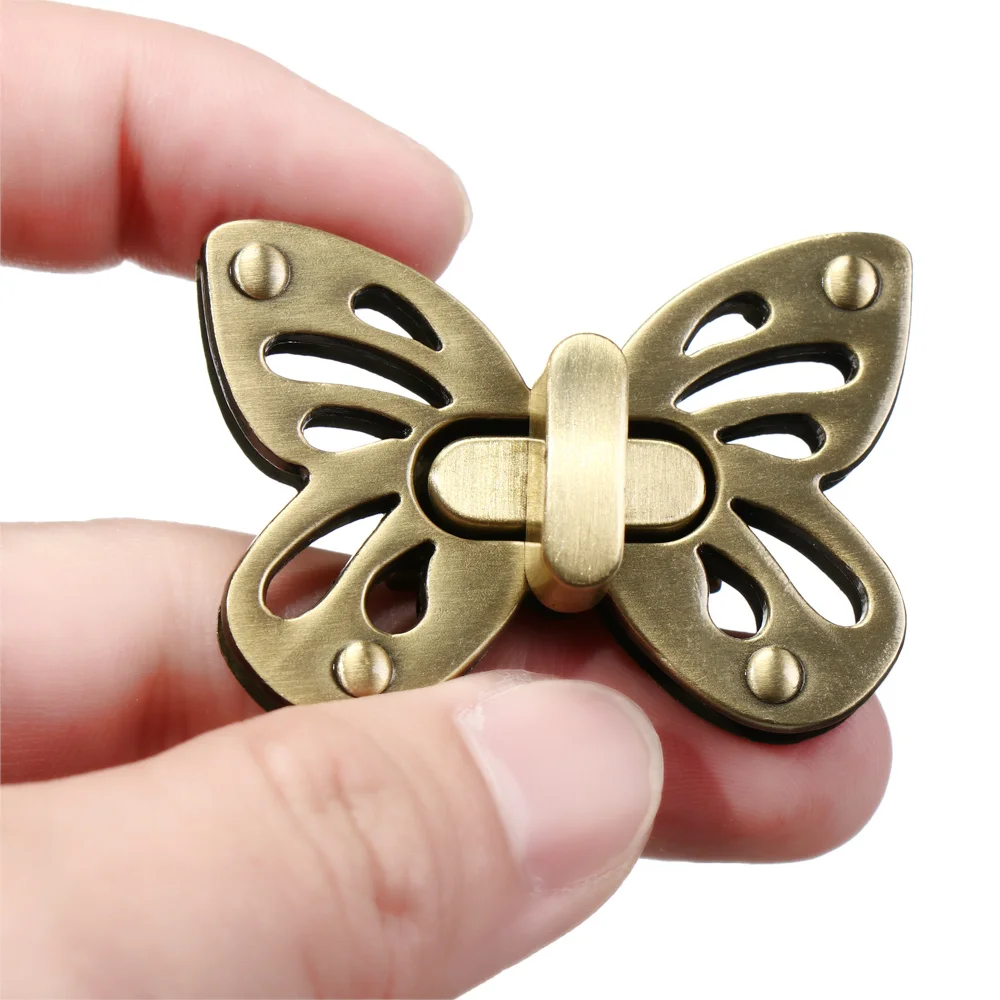 Metal Bee Shape Turn Lock Retro Fashion Bag Clasp Hardware for Leather Craft Bag Handbag Purse DIY Accessories